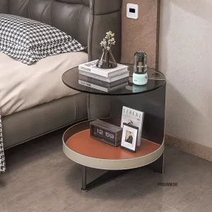 kf-S0c8b5c983bb64053aefa555ef5eefb7dn Nordic Glass Coffee Tables Balcony Light Luxury Round Tables Creative Multifunction Simple Tea Tables for Living Room Furniture