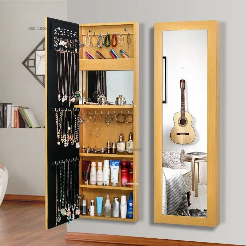 Full-length Mirror Clothing Store Wall-mounted Fitting Mirror Multifunctional Jewelry Storage Cabinet With Mirror - Image 5