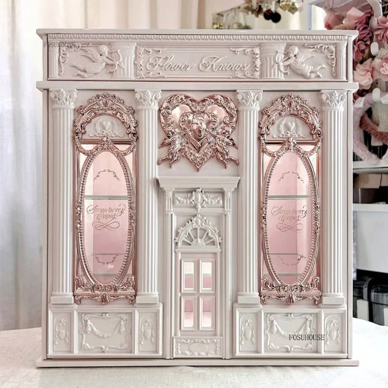 French Princess High-quality Makeup Organizers Desktop Jewelry Empty Box Display Cabinets Cosmetics Lipstick Storage Box - Image 2