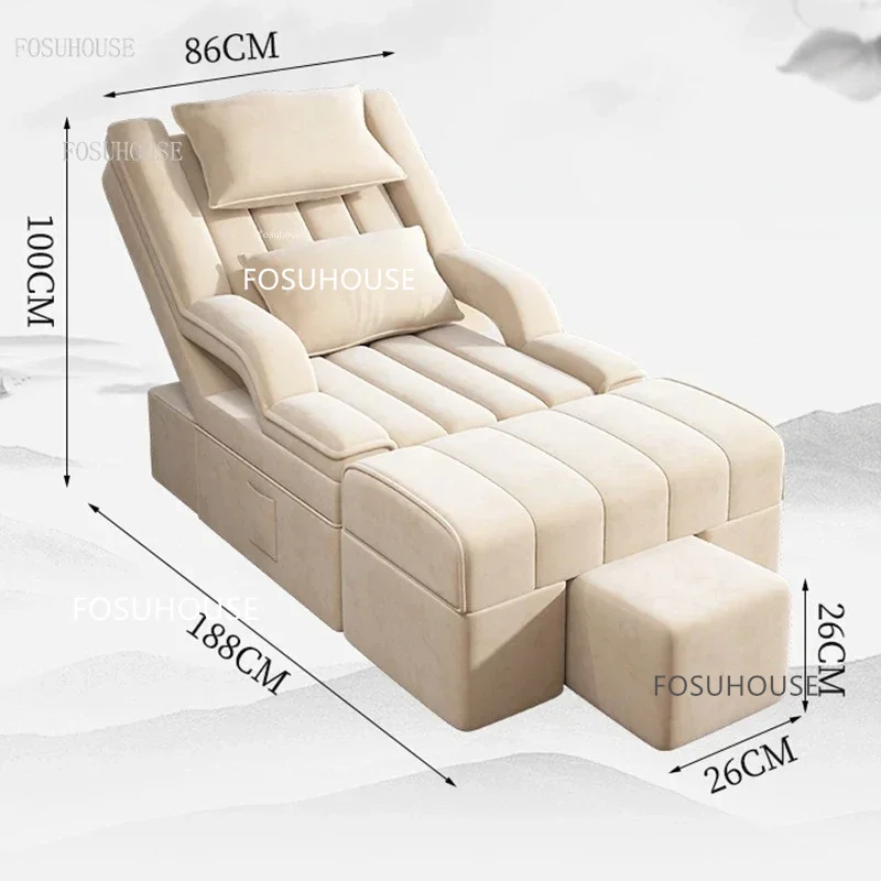 Nordic Relaxing Chair Nail Shop Beauty Massage Chair Reclining Sofas Pedicure Sofa Foot Massage Chair Foot Bath Reclining Chairs - Image 6