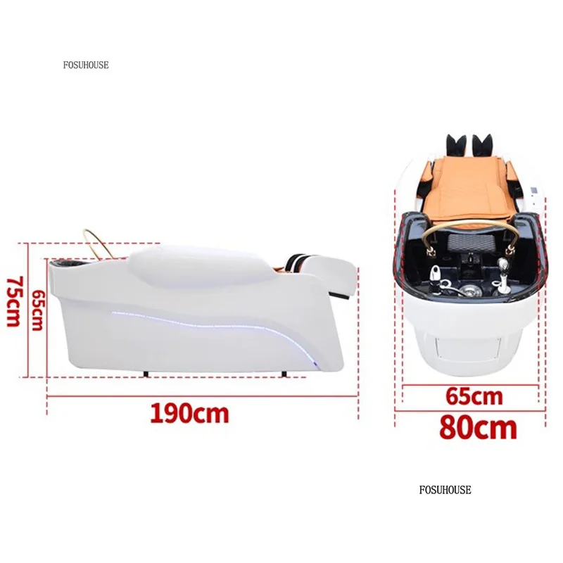 Intelligent Massage Shampoo Bed Salon Furniture Hair Salon High-end Shampoo Chair Barber Shop Multifunctional Head Spa Equipment - Image 6