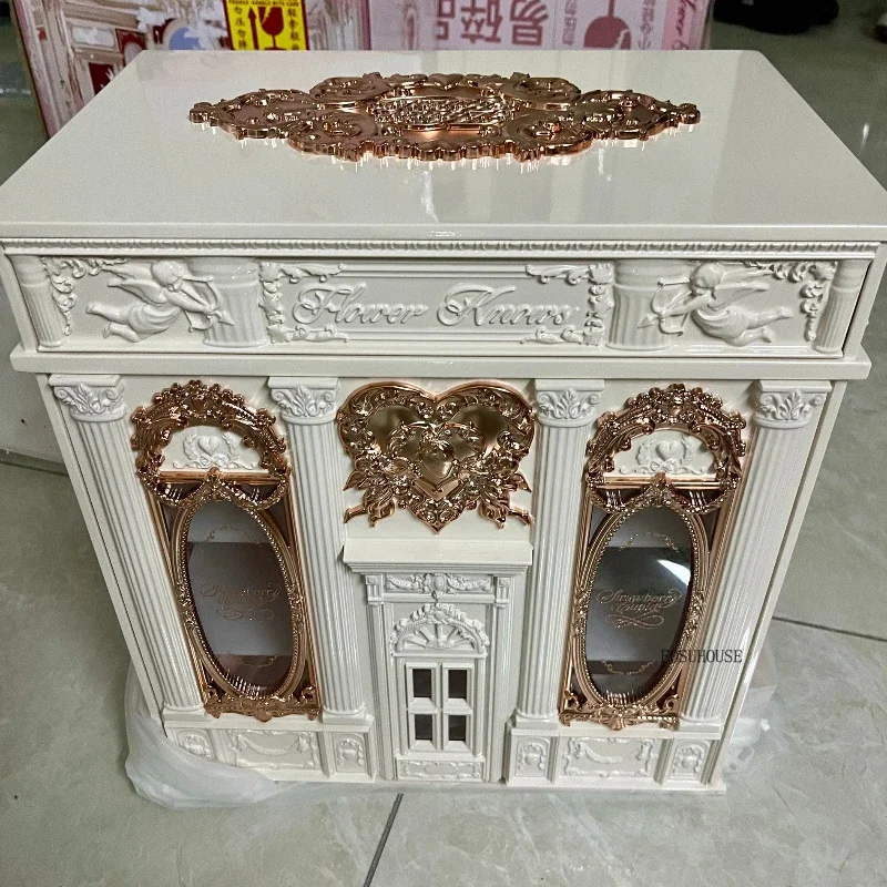 French Princess High-quality Makeup Organizers Desktop Jewelry Empty Box Display Cabinets Cosmetics Lipstick Storage Box - Image 4