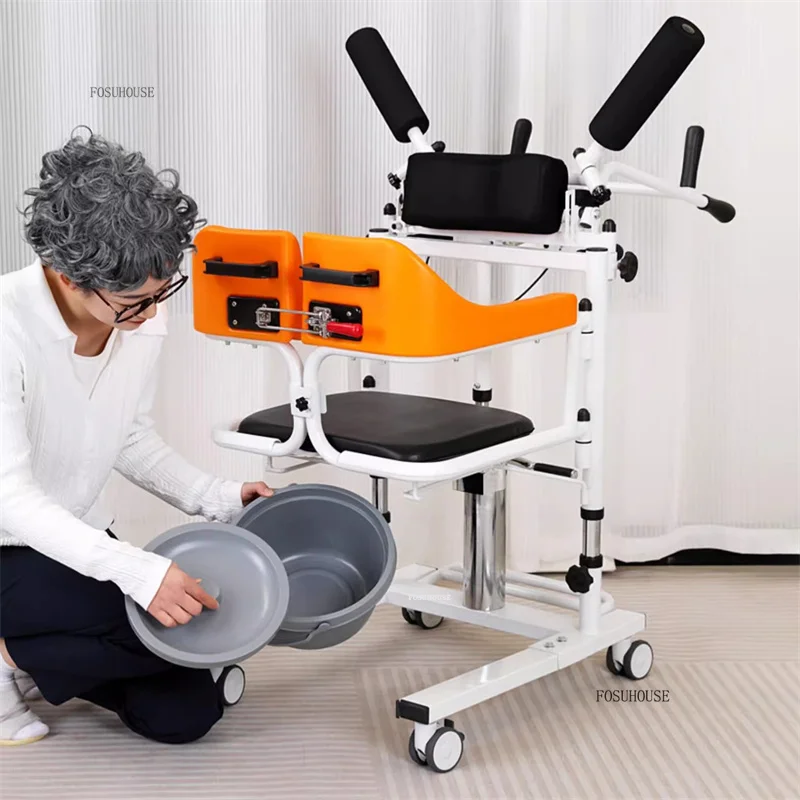 Elderly Shifter Multifunctional Bedridden Paralyzed Patient Electric Wheelchair Disabled Nursing Bathing Chair Senior ChairsN - Image 4