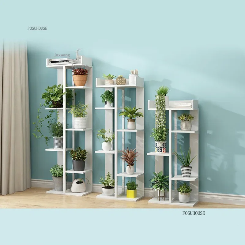 Balcony Storage Flower Stand Dormitory Floor Flower Pot Shelf Simple Bedroom Living Room Garden Multi-layer Plant Shelves - Image 4