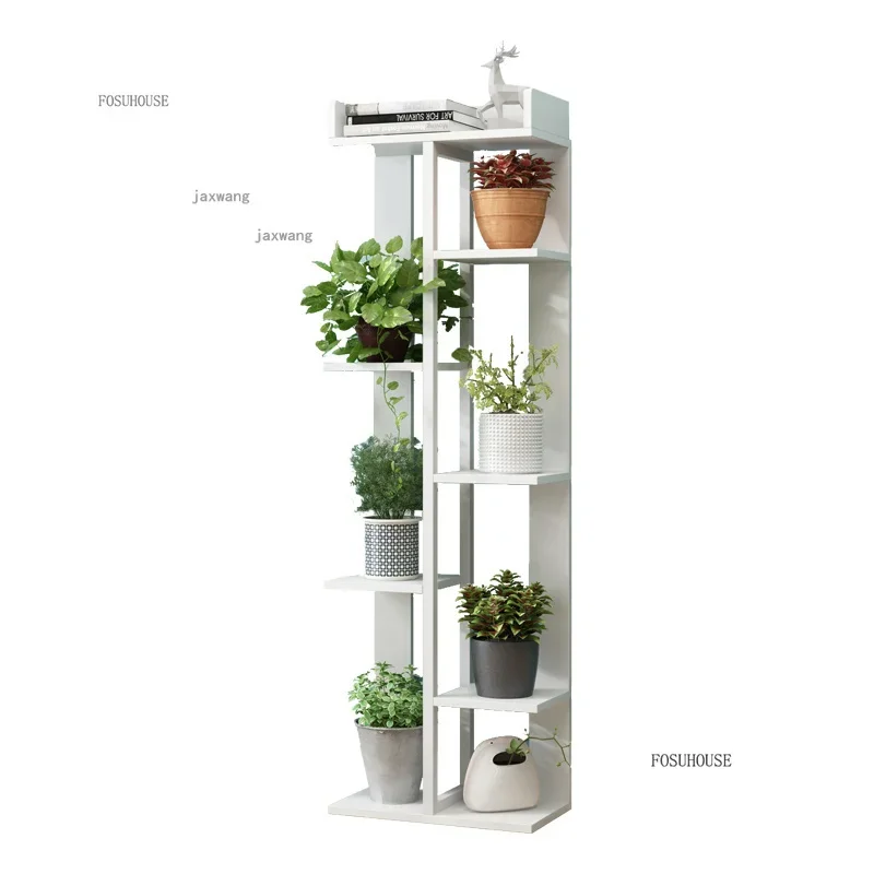 Balcony Storage Flower Stand Dormitory Floor Flower Pot Shelf Simple Bedroom Living Room Garden Multi-layer Plant Shelves - Image 5