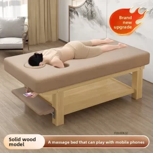 kf-Sbae5c1218daf4388ac78b7e0e1430671k Solid Wood Massage Bed with Hand Hole Model To Play Phone Salon Dedicated Bed Essential Oil Spa Massage Beds for Salon Furniture
