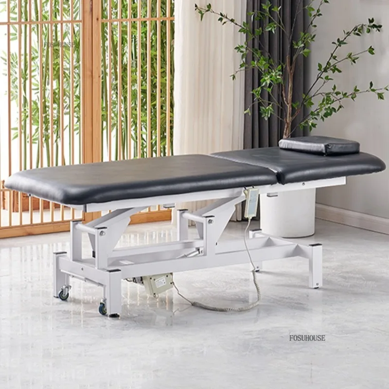 Electric Lift Massage Bed Height Adjustable Massage Bed with Wheels Beauty Salon Specialty Massage Table for Salon Furniture - Image 5