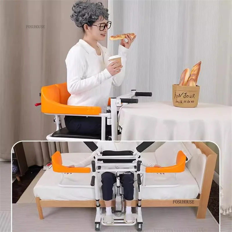 Elderly Shifter Multifunctional Bedridden Paralyzed Patient Electric Wheelchair Disabled Nursing Bathing Chair Senior ChairsN - Image 5