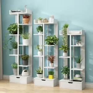 kf-Sd1df48331ff8402596e1af3aead89918n Balcony Storage Flower Stand Dormitory Floor Flower Pot Shelf Simple Bedroom Living Room Garden Multi-layer Plant Shelves