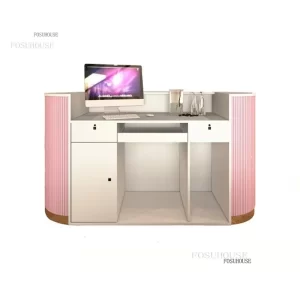 kf-Se818f88a625a4546967ef5c22030d009u Modern Cashier Counter Reception Desks Cloth Store Counter Center Barber Shop Company Reception Desk for Commercial Furniture
