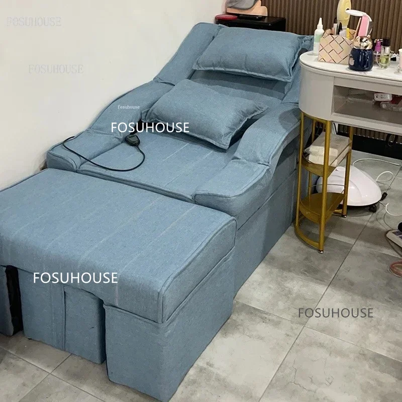 Nordic Relaxing Chair Nail Shop Beauty Massage Chair Reclining Sofas Pedicure Sofa Foot Massage Chair Foot Bath Reclining Chairs - Image 3