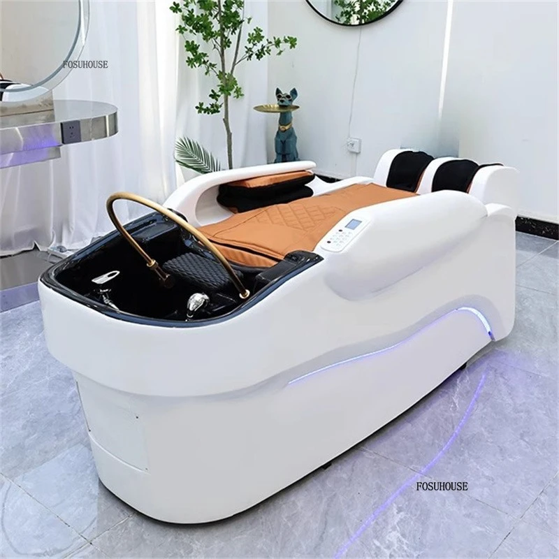 Intelligent Massage Shampoo Bed Salon Furniture Hair Salon High-end Shampoo Chair Barber Shop Multifunctional Head Spa Equipment - Image 3