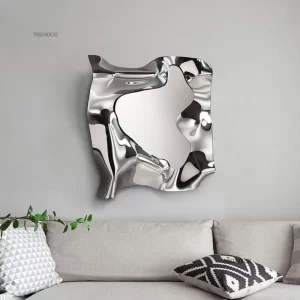 kf-Sff11d0e95d0f46a2a7d52826f6f9b842z Nordic Stainless Steel Wall Decor Living Room Background Wall Decoration Light Luxury Irregular Mirror Room Decorations HomeN